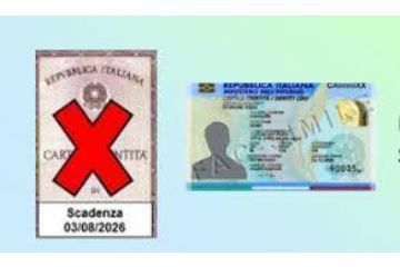 Cessazione validità carta d’identità cartacea al 3 agosto 2026